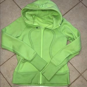 Neon Green Lululemon Scuba Size 6